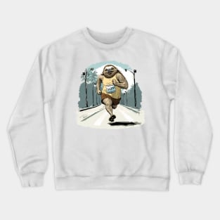 Sloth Running Crewneck Sweatshirt